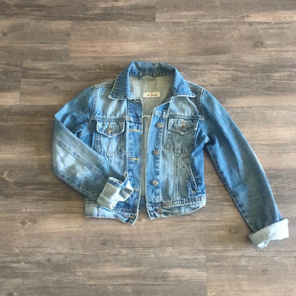 Cropped jean jacket